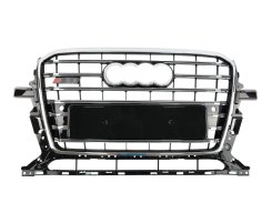 Решетка радиатора Chrome Black (в стиле SQ5) ПОВРЕЖДЕННАЯ на Audi Q5 8R 2012-2016 года