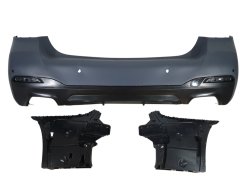 Задний бампер (M-Paket) ПОВРЕЖДЕННЫЙ на BMW 5 Series G30 / G31 2017-2020 года