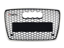 Решетка радиатора SilVer Black (в стиле RSQ7) ПОВРЕЖДЕННАЯ для Audi Q7 4L 2005–2015
