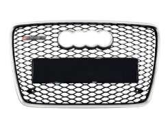 Решетка радиатора SilVer Black (в стиле RSQ7) ПОВРЕЖДЕННАЯ для Audi Q7 4L 2005–2015