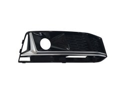 Решетки в бампер Silver Black (S4 под радары) S-Line RH для Audi A4 B9 2015–2019