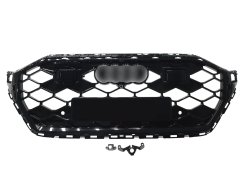 Решётка радиатора RS Full Black с логотипом для Audi Q8 4M 2022–2026