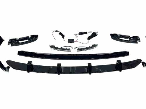 Губа (переднього бампера) + Led ДХО для BMW X5 G05 2023–2025