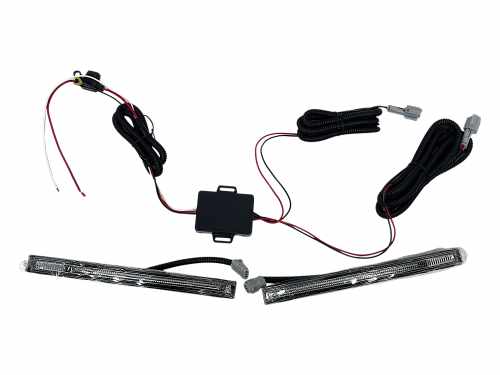 Губа (переднього бампера) + Led ДХО для BMW X5 G05 2023–2025