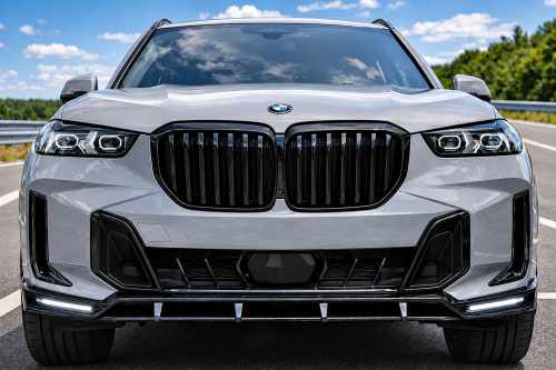 Губа (переднього бампера) + Led ДХО для BMW X5 G05 2023–2025