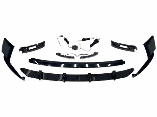 Губа (переднього бампера) + Led ДХО для BMW X5 G05 2023–2025