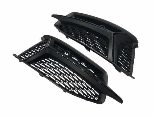 Решітки в бампер Full Black для Audi A6 C8 2018–2022