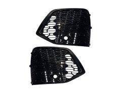 Решетки в бампер (RS Style) Full Black для Audi Q5 80A 2020–2024