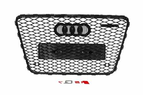 Передняя решетка RSQ-Style Audi Q7 2005-2015, черная, GT Tuning