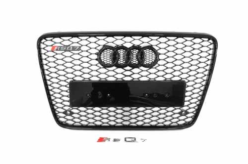 Передняя решетка RSQ-Style Audi Q7 2005-2015, черная, GT Tuning