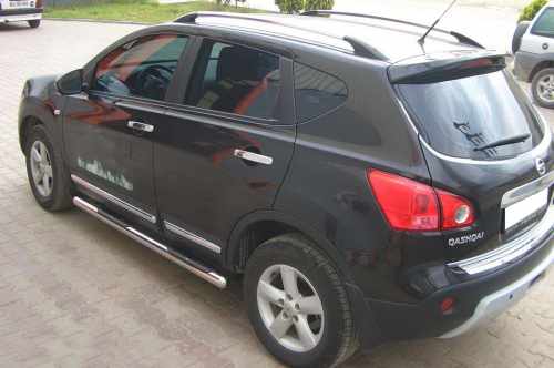 Боковые трубы Nissan Qashqai 2007-2014, нержавеющая сталь, CAN (2 шт)