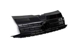 Передня решітка чорний глянець (під емблему) Volkswagen T6 2015-2024, GBT