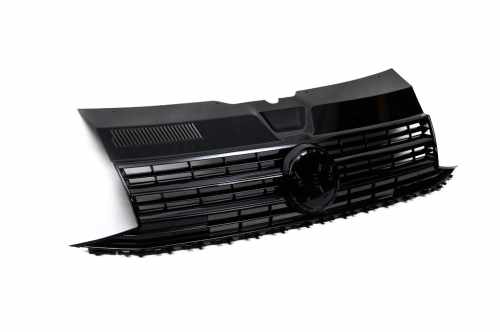 Передняя решетка Черный глянец (под эмблему) Volkswagen T6 2015-2024, GBT