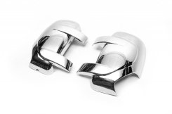 Накладки на дзеркала Renault Master 2011-2023 / Nissan NV400 2010-2024 / Opel Movano 2010-2021, хромований ABS-пластик, Carmos (2 шт)