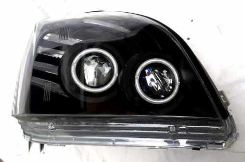 Передні фари чорні RP для Toyota Land Cruiser 120 Prado 2002-2009