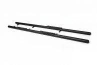 Бокові труби Toyota Hilux AN120 2015+, чорні, нержавіюча сталь, CAN (2 шт)
