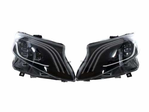 Передні фари ( Led стиль Maybach заміна галогену ) на Mercedes-Benz VITO-Class W447 2014-2019 року