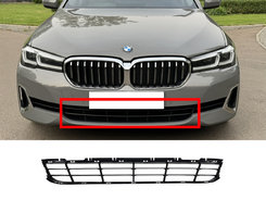 Решітка в бампер (середня) на BMW 5 Series G30/G31 2020-2023 роки