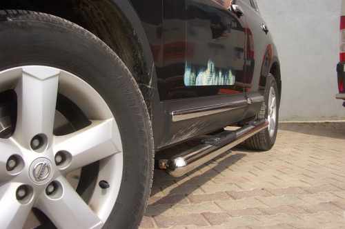Боковые трубы Nissan Qashqai 2007-2014, нержавеющая сталь, CAN (2 шт)