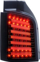 Задні ліхтарі хром тоновані LED tube для Volkswagen T5 2003-2015