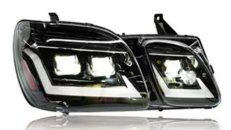 Передні фари Full LED чорні ZW для Lexus LX470 1998+