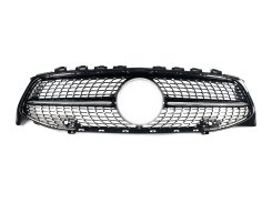 Грати радиатора Black (без места под камеру) Diamond для Mercedes-Benz CLA-Class C118 2019–2022