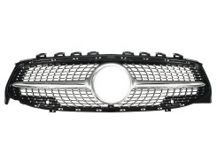 Грати радиатора Silver (без места под камеру) Diamond для Mercedes-Benz CLA-Class C118 2019–2022