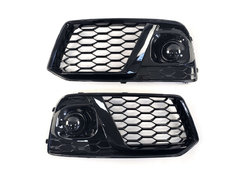 Решітка в бампер Full Black ( в стилі RSQ5 ) на AUDI Q5 80A 2016-2020 року