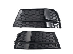 Решітка в бампер Full Black ( в стилі S3 ) S-Line на AUDI A3 8V 2016-2020 року
