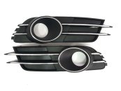 Решетки в бампер Chrome Black (Обычные под туманки) на AUDI A6 C7 2011-2014 года