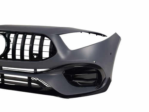 Передній бампер (стиль AMG45) на Mercedes-Benz A-Class W177 2018-2022.