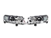 Передние фары (Bi-Xenon No Adaptive) без блоков LCI на Audi A6 C6 2004-2011 года