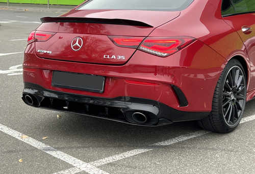 Спойлер Чорний глянець на Mercedes-Benz CLA-Class C118 2019-2022 року