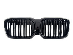 Ноздри Чорний глянець iX3 (Подвійні M-Look) на BMW X3 G01 2022-2024 року