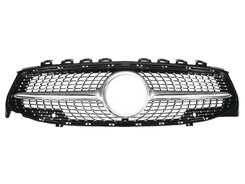 Грати радіатора Silver (без місця під камеру) Diamond на Mercedes-Benz CLA-Class C118 2019-2022 року