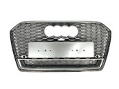 Решітка радіатора Silver Chrome (в стилі RS6 quattro) на AUDI A6 C7 2014-2018 року