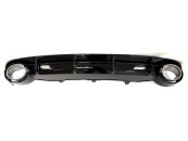 Диффузор (заднего бампера) Full Black/Chrome Pipe (в стиле RS6) на AUDI A6 C7 2011-2014 года