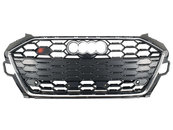 Решітка радіатора Chrome Black (Mate) (в стилі S4) на AUDI A4 B9 2019-2023 року