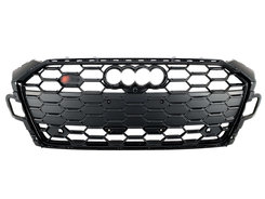 Решітка радіатора Full Black (Gloss / Matte) (в стилі S5) на AUDI A5 B9 2020-2023 року
