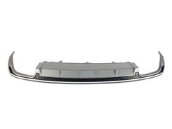 Дифузор (заднього бампера) Silver (в стилі S6 00-00) на AUDI A6 C7 2014-2018 року