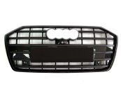 Решітка радіатора Full Black ( в стилі S6 під камеру без радарів ) на AUDI A6 C8 2018-2023 року