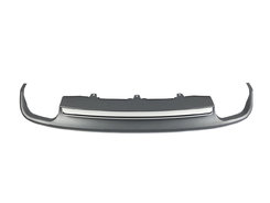 Дифузор (заднього бампера) Silver (в стилі S6 00-00) V1 на AUDI A6 C7 2011-2014 року