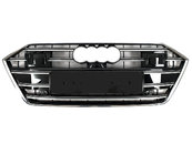 Решітка радіатора Chrome Black (в стилі S7 під камеру та радари) на AUDI A7 4K 2017-2023 року