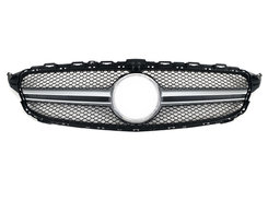Решітка радіатора Silver (з місцем під камеру) AMG на Mercedes-Benz C-Class W205 2014-2018 року