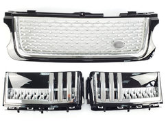 Решітка радіатора + жабри на Land Rover Range Rover Vogue L322 2010-2013 року