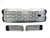 Решітка радіатора + решітки в бампер на Land Rover Range Rover Vogue L405 2013-2017 року