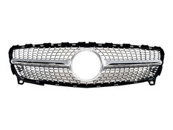 Решітка радіатора Silver Diamond на Mercedes-Benz A-Class W176 2016-2018 року