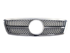 Решітка радіатора Silver Diamond на Mercedes-Benz C-Class W203 2000-2007 року