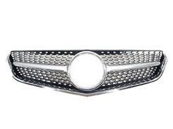 Грати радіатора Silver Diamond на Mercedes-Benz E-Class Coupe C207 2009-2013 року