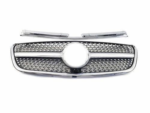 Грати радіатора Silver Diamond на Mercedes-Benz VITO-Class W447 2014-2019 року